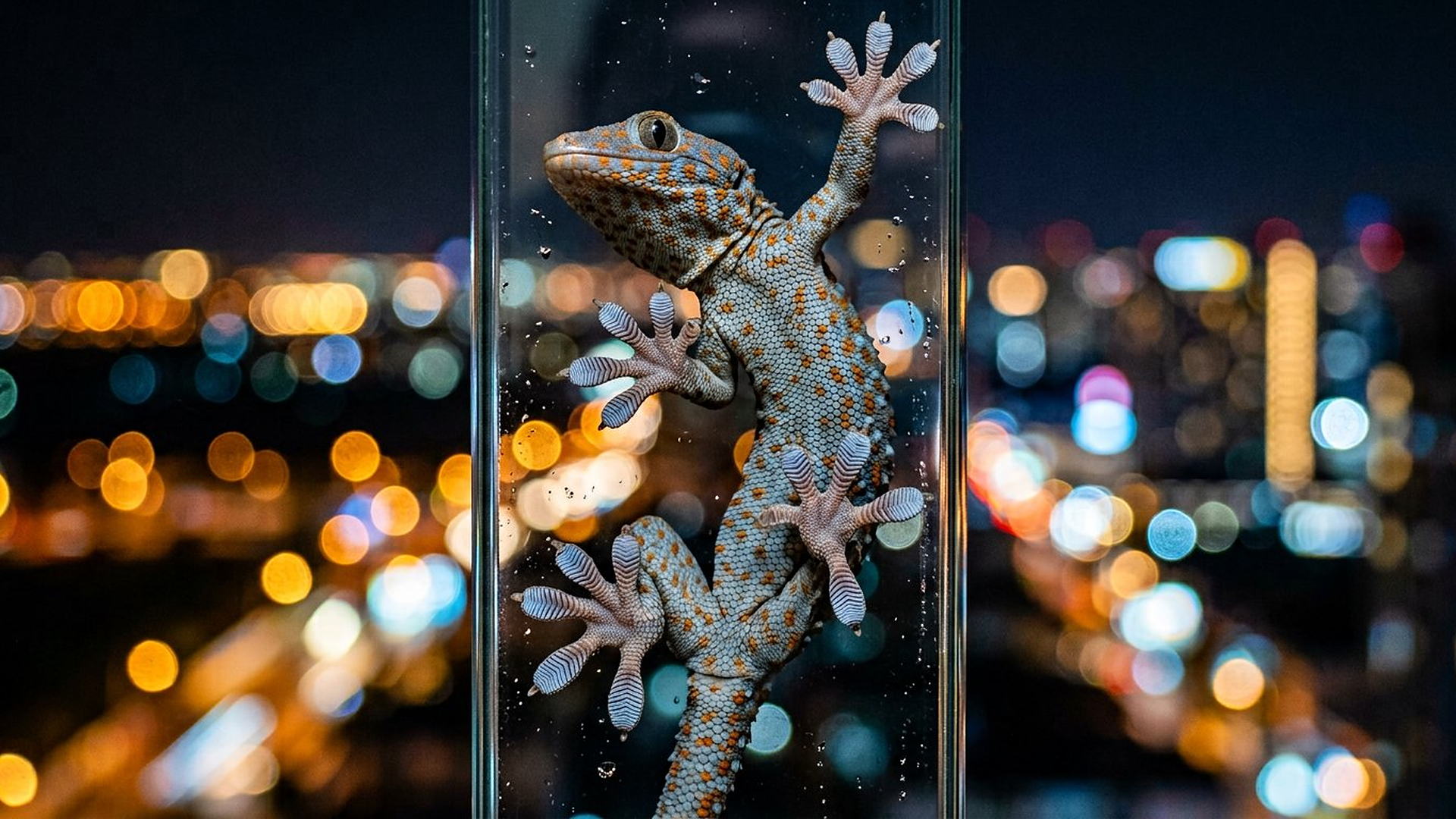 Adhésion du gecko — reconstitution numérique