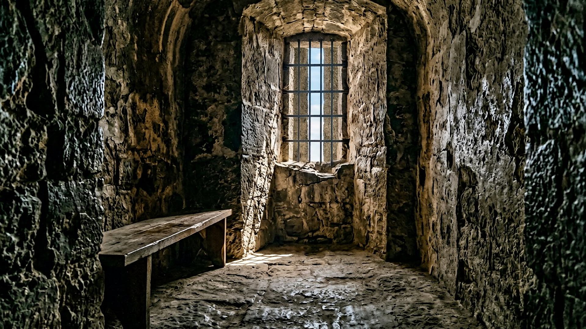 Une cellule taillée dans le roc : ce que le texte annonce comporte aussi des vainqueurs emprisonnés et des règnes qui s’éteignent.