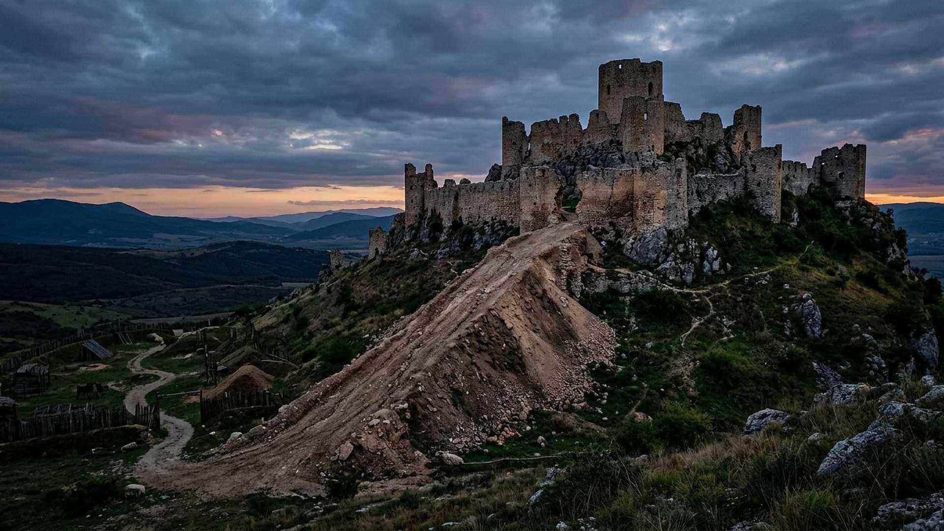 Une fortification prise par une rampe de terre : le siège est daté par les monnaies et les niveaux de destruction.