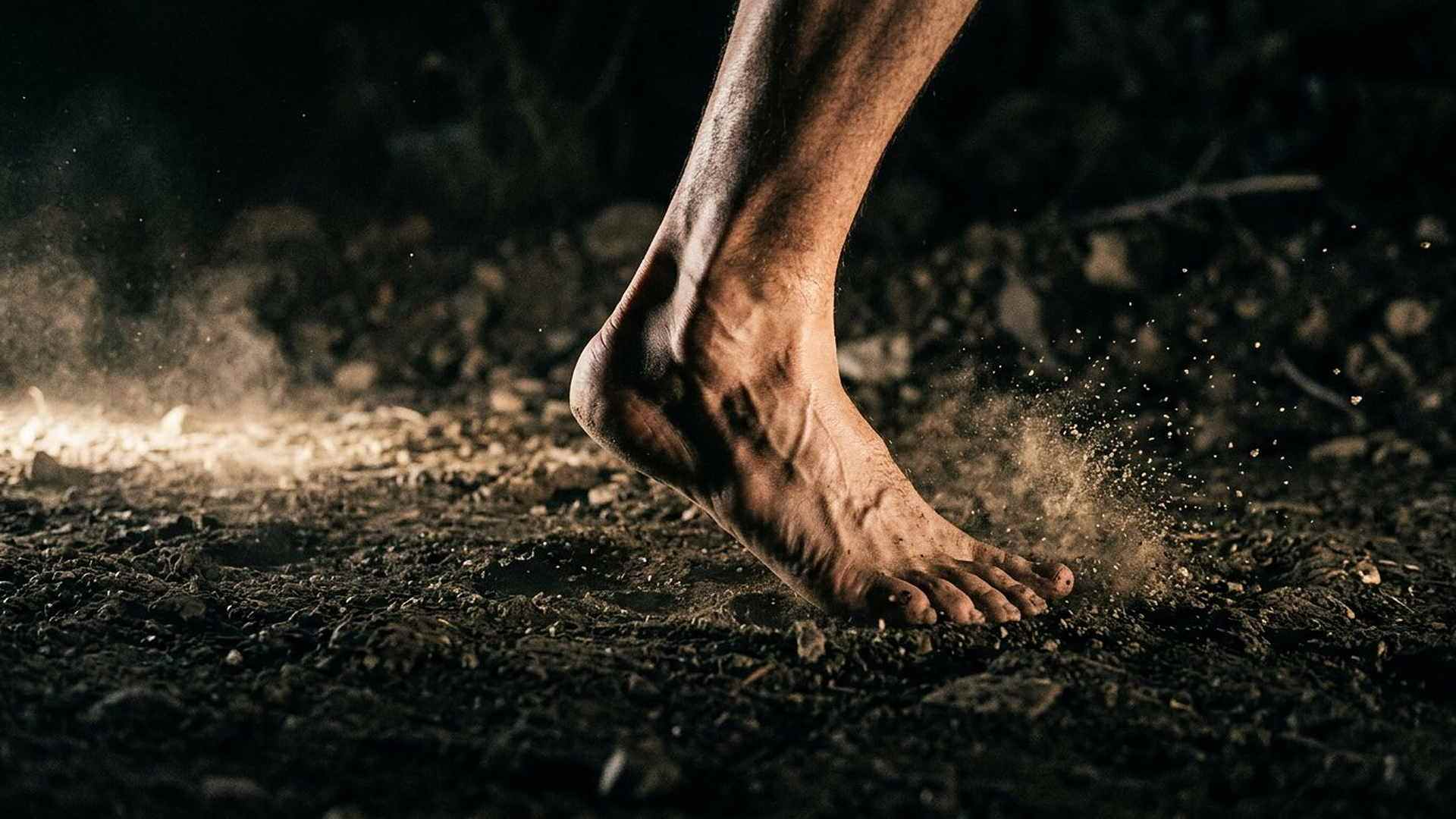 Un pied en mouvement : l’arche, les tendons et le retour d’énergie font d’un pas une machine récupératrice.